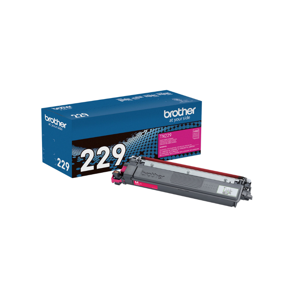 Tóner Brother Tn229M Magenta Genuine Rendimiento Estándar Mfcl3780Cdw / Dcpl3560Cdw (1 500 Páginas)