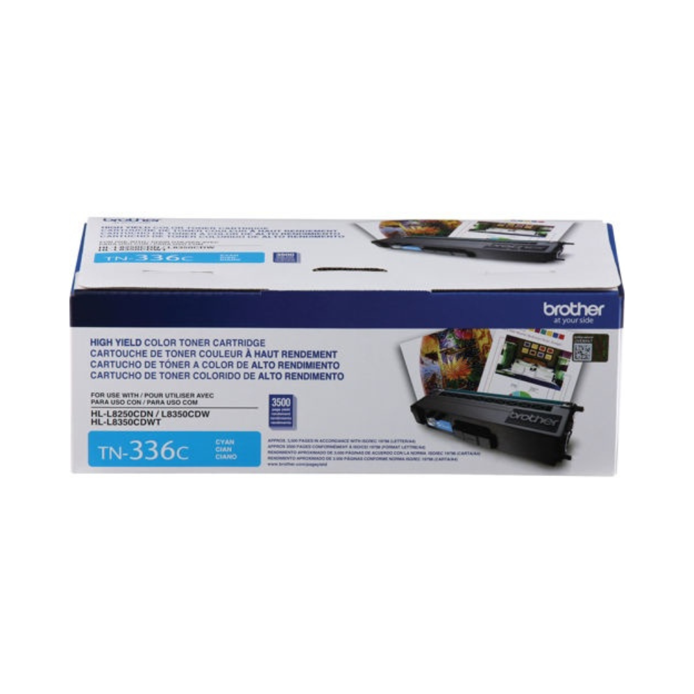 Tóner Brother Cyan 3,500 Páginas para HL-L8250CDN, HL-L8350CDW, MFC8850CDW TN336C