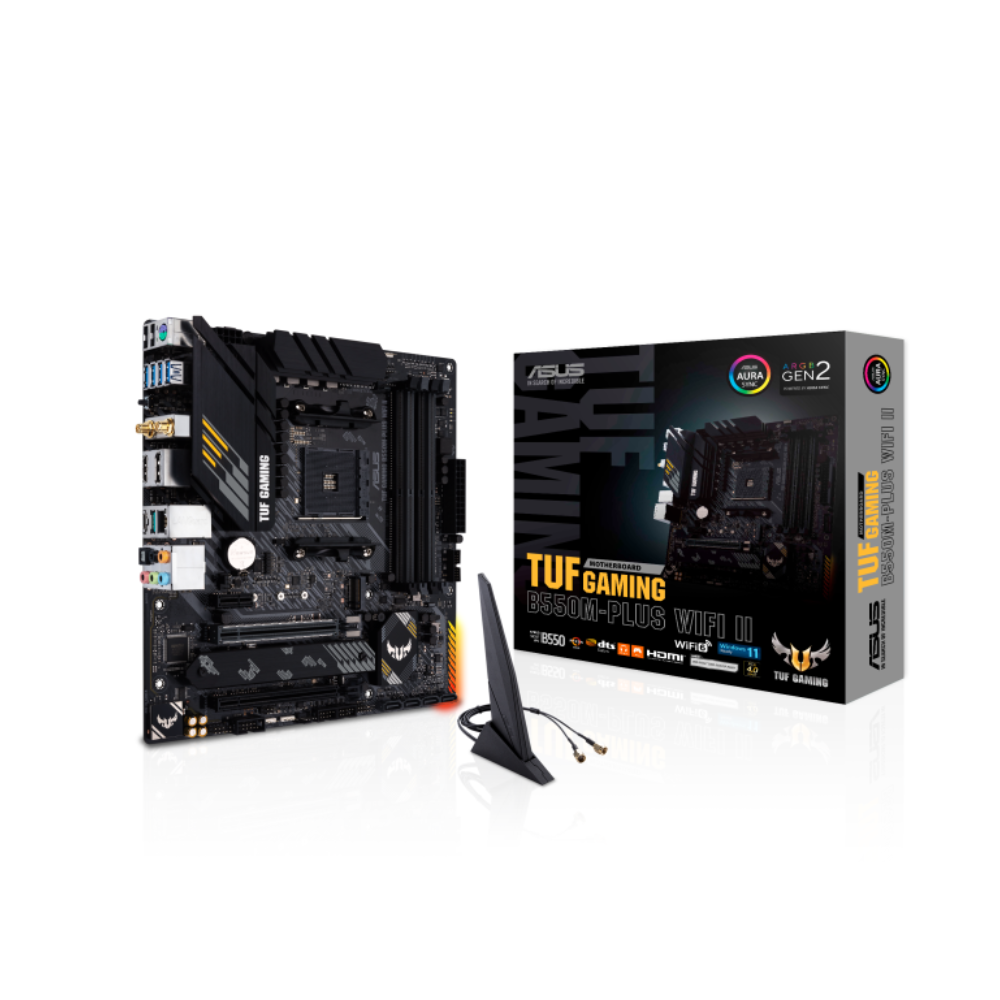 Tarjeta Madre ASUS TUF Gaming B550M Plus WiFi II Socket AM4 4xDDR4 HDMI / DisplayPort Micro ATX