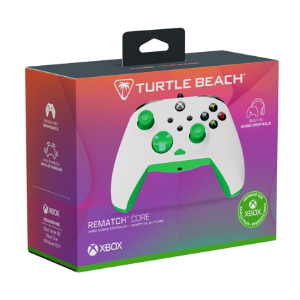 Control Turtle Beach Rematch Core Blanco Verde