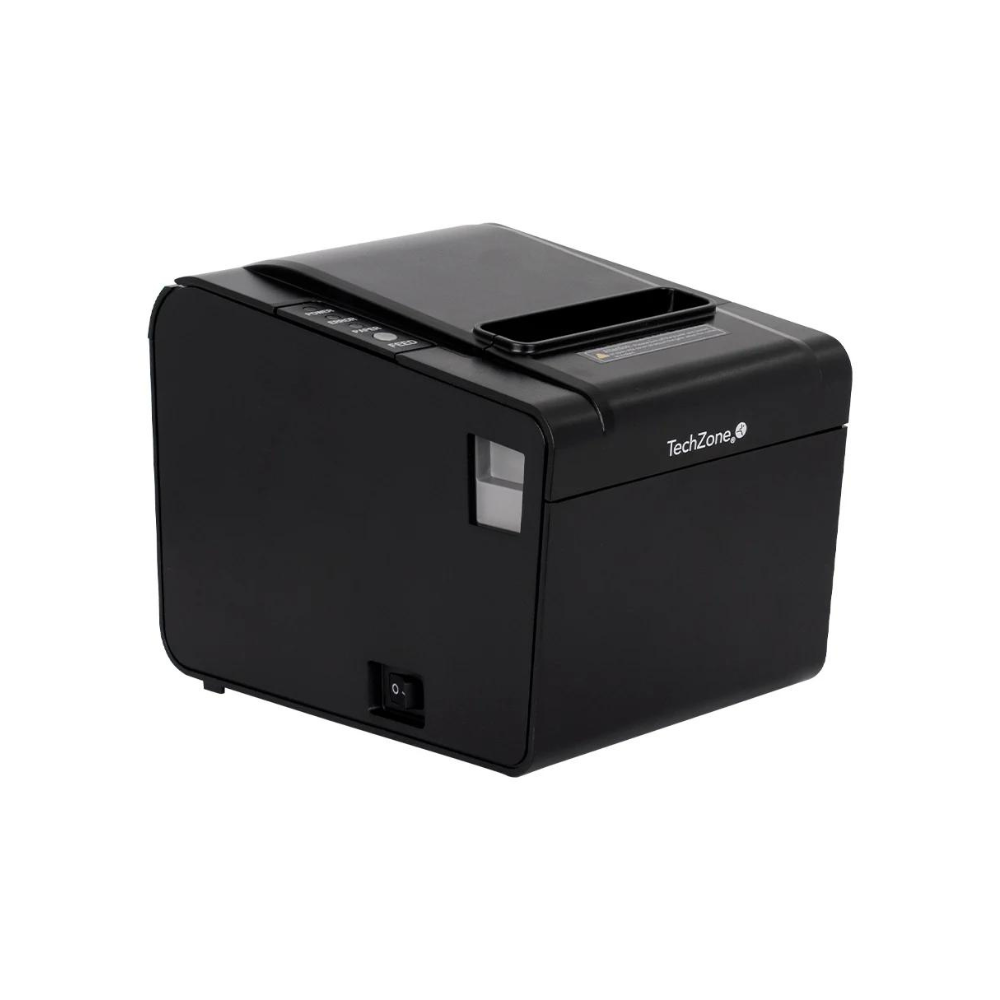 Miniprinter Techzone TZBE102 Térmica 80 mm Velocidad 250 mm/s 203 dpi USB Serial RJ45 RJ11 Corte Automático 1 Año de Garantía