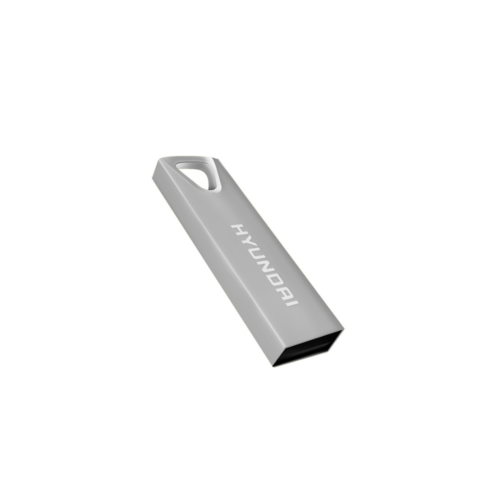 Memoria USB HYUNDAI U2BK/16GAS, Plata, 16 GB, USB 2.0, 10 MB/s, 3 MB/s