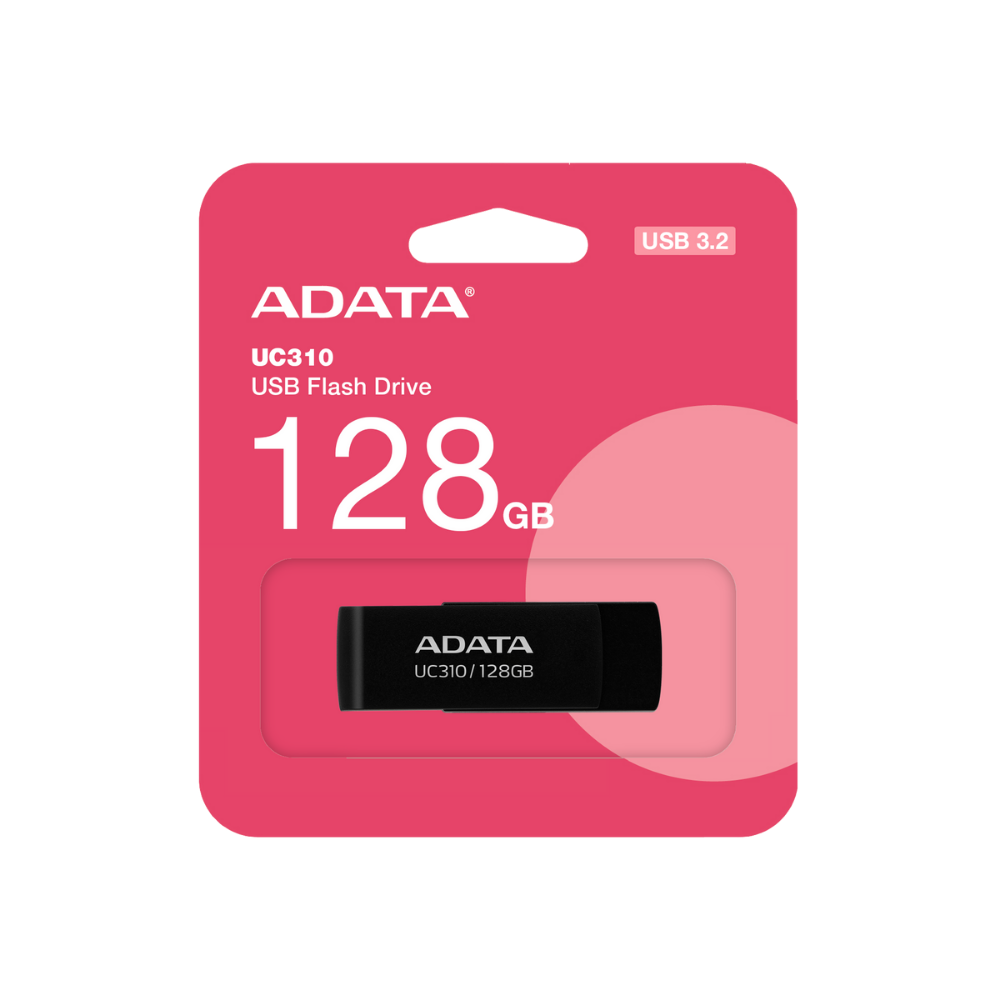 Memoria Flash Adata UC310 128GB USB 3.2 Negra (UC310-128G-RBK)