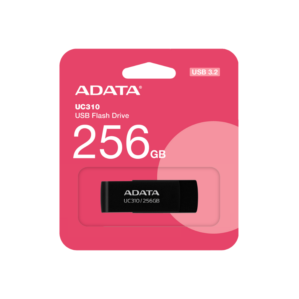 Memoria Flash Adata UC310 256GB USB 3.2 Negra (UC310-256G-RBK)
