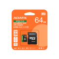 Memoria ADATA 64GB MicroSD Speed Plus con adaptador SD A2 U3 V30 160MB/s