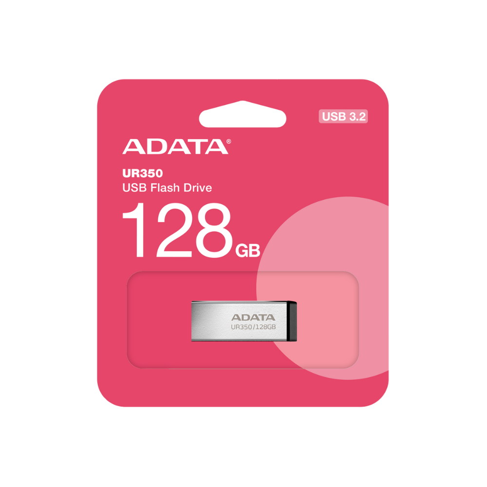 Memoria Adata 128GB USB UR350 3.2 metal negro resistente agua golpes polvo