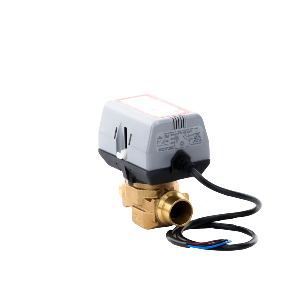 Válvula 3/4 De 2 Vías Conexión de rosca BSPT Con actuador que trabaja de 200 a 240V