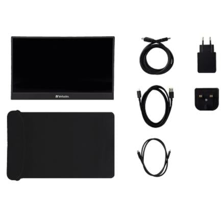 Monitor Verbatim 14" Touch Portátil Full HD 1080p Resolución 1920x1080 IPS HDMI/USB