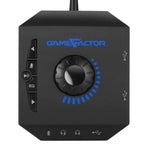 Diadema Game Factor HSG601 Micrófono Removible Amplificador USB Stand Color Negro