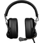 DIADEMA GAME FACTOR HSG550 CONEXION POR USB / MICROFONO AJUSTABLE / SURROUND 7.1 / NEGRO