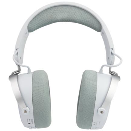 Diadema Game Factor HSB600 Gaming, Inalámbrica RGB, Triple Conectividad, Micrófono Removible, Surround 7.1, Color Blanco