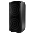 Bafle Vorago KSP-503 Negro 2X8" 2X30W RMS Tecnología DSP USB MSD 3.5mm Recargable TWS BT 5H Carga USB Tipo C Micrófono Inalámbrico