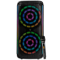 Bafle Vorago KSP-503 Negro 2X8" 2X30W RMS Tecnología DSP USB MSD 3.5mm Recargable TWS BT 5H Carga USB Tipo C Micrófono Inalámbrico