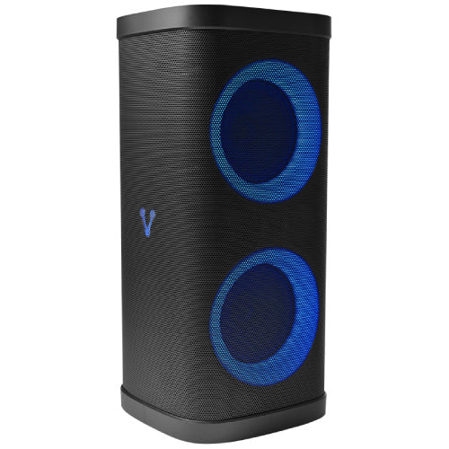 BAFLE VORAGO KSP-580 2x6.5 2x2.5 TWEEETER 40W RMS 3600mAh CIRCLE LED TWS MICROFONO USB / TF / AUX / BT