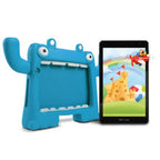 Tablet Vorago PAD-8 Kids, Android 13 QuadCore 4GB 64GB DualCam WiFi BT GMS Funda Azul