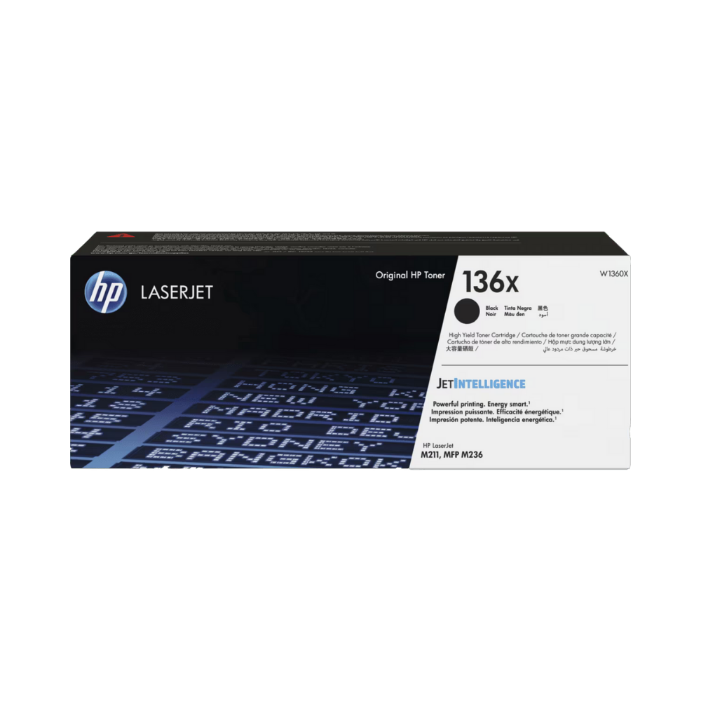 Toner HP Original LaserJet 136X Alto Rendimiento Color Negro