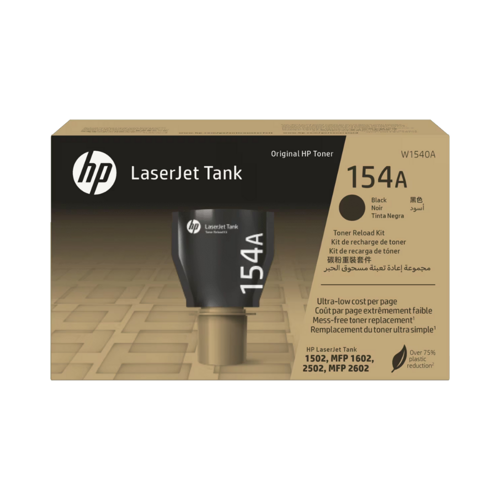 Kit De Recarga De Tóner De Tanque HP 154A LaserJet Negro Original