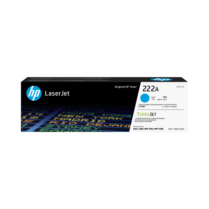 Tóner HP 222A LaserJet Cyan