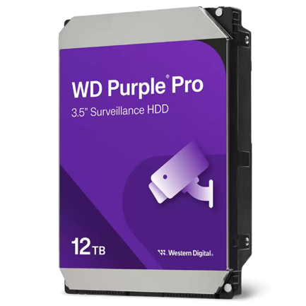 Disco Duro Interno Western Digital / WD purp 3.5-inch HDD / 7200 RPM / SATA 6Gb/s / Capacidad 12TB / Cache 512MB / Garantia 2 Años