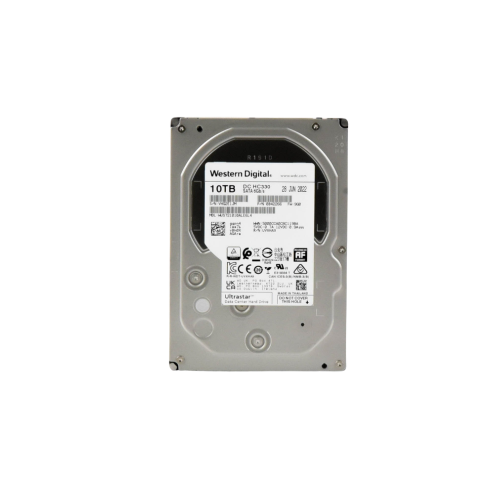 Disco Duro Enterprise 10TB WD Ultrastar (Data Center y NVRs, Alto Rendimiento)