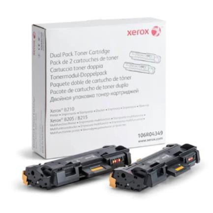 TONER XEROX 106R04349 NEGRO B210 B205 B215 DUAL CAPACIDAD ESTANDAR 6000 PAGINAS
