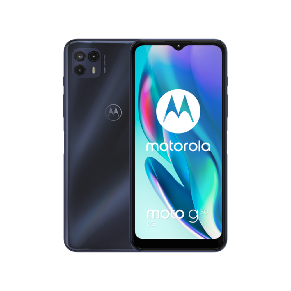Motorola G50 5G 128GB 4GB RAM gris 6.5" Dimensity cámara 48+2+2MP selfie 13MP Android 11