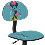 Silla Xtech Xtf-Dc001Mm De Minnie Mouse Disney Con Asiento Extra Alcochado Y Ruedas Suaves Soporta Hasta 79Kg