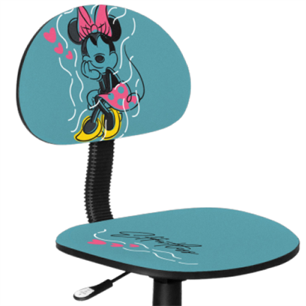 Silla Xtech Xtf-Dc001Mm De Minnie Mouse Disney Con Asiento Extra Alcochado Y Ruedas Suaves Soporta Hasta 79Kg
