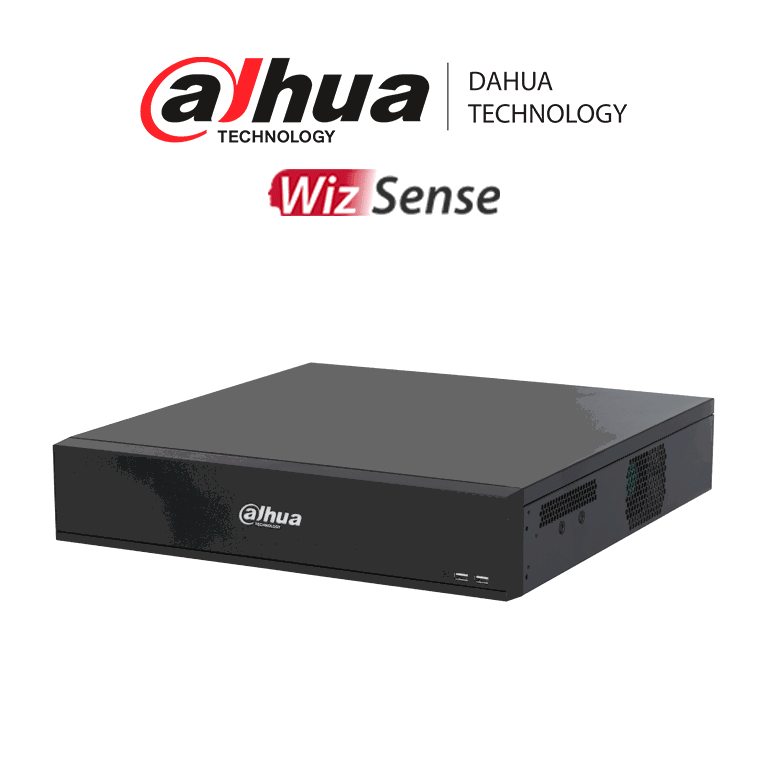 Dahua DH-XVR7816S-4K-I3 DVR 16 Canales 4K WizSense H.265+ 8 Bahías HDD +16 IP 6 Canales Reconocimiento Facial SMD Plus Codificación IA IoT POS