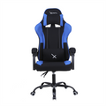 Silla Gamer Xzeal XZ20 Tela Foam Reclinable 140° Base Metal Pistón Clase 3 115Kg Brazos Fijos Negro-Azul