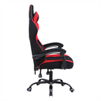 Silla Gamer Xzeal XZ20 Tela Foam Reclinable 140° Base Metal Pistón Clase 3 115Kg Brazos Fijos Negro-Rojo