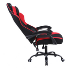 Silla Gamer Xzeal XZ20 Tela Foam Reclinable 140° Base Metal Pistón Clase 3 115Kg Brazos Fijos Negro-Rojo