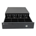 Cajón de Dinero Hostech HT-300 4 Billetes 8 Monedas RJ11 Metálico Microswitch Negro