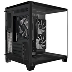 Gabinete Xzeal Panzer II Cubo M-ATX/ITX 2xUSB1.0 + 1x USB3.0 + 3.5 mm + 3 Fans ARGB Negro