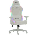 Silla Gamer Xzeal XZ15 RGB Tela Foam Reclinable 180° Base Metal Pistón Clase 4 150Kgs Brazos 4D Blanco