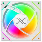 Kit Gamer 3 Ventiladores Xzeal XZ1115 ARGB 25dB 1200RPM 120mm Blanco
