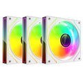 Kit Gamer 3 Ventiladores Xzeal XZ1115 ARGB 25dB 1200RPM 120mm Blanco