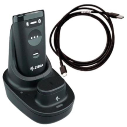 Escáner Portátil Zebra CS6080-SR, 1D/2D, Alámbrico e Inalámbrico, Incluye Cuna de Carga 2 en 1, Batería y Dispositivo (CR6080-SC100F4WW), Cable USB Tipo A-C (CBL-CS6-S07-04)