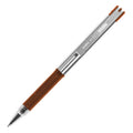 Boligrafo F-301 Compac Grip Naranja Punto Fino Tinta Negra Cuerpo De Acero Inoxidable Caja C/12