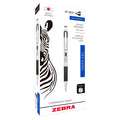 Bolígrafo Zebra Rollerball G-301 Punto Mediano 0.7Mm Tinta Gel Color Negro C/6 Pzas