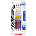Boligrafo Zebra Sarasa Mark On Punto Fino 0.5Mm Negro Azul Rojo Bl/3Pzs