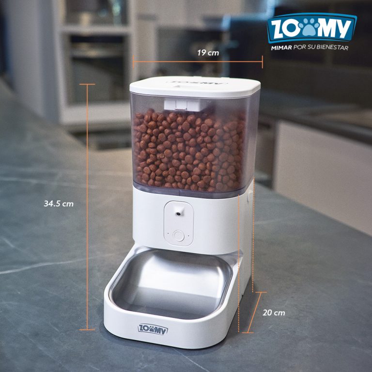 Comedero Inteligente con Cámara para Mascotas 6L Control por App Plato de Acero Inoxidable