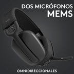 Diadema Logitech Zone Vibe 100 Inalámbrica Grafito