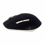 Mouse Inalámbrico Naceb Negro Líneas Blancas Hasta 1600DPI 6 Botones