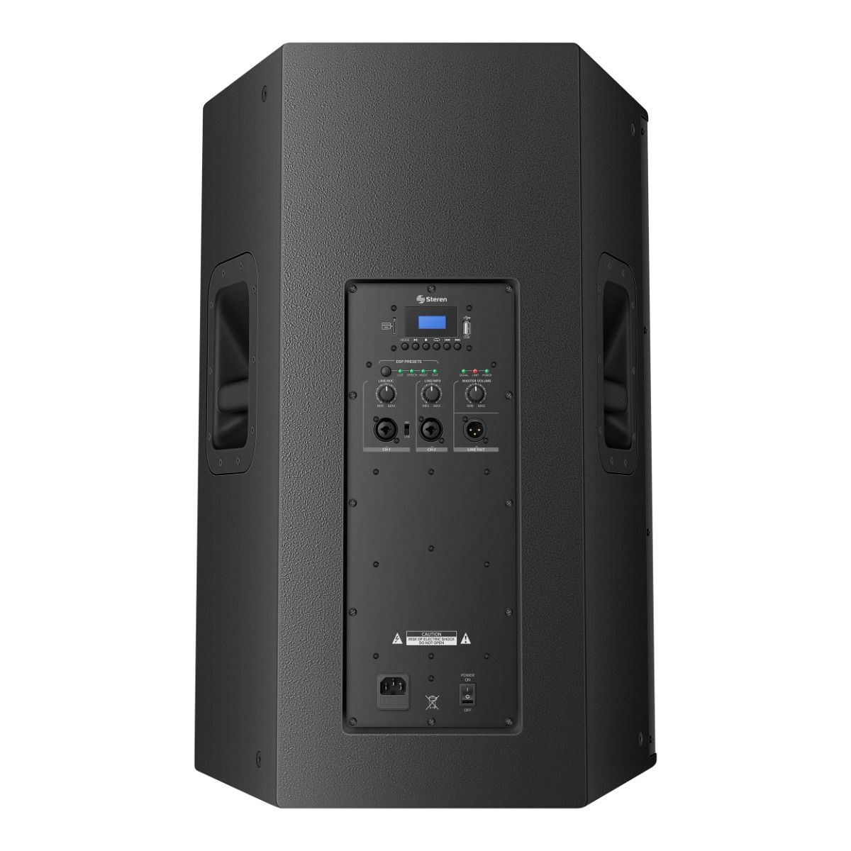 Bafle Steren Profesional MDF 15" DSP Amplificador Clase D
