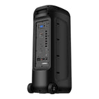 Bafle Steren Doble 8" 600W PMPO Profesional Batería Recargable Luz LED
