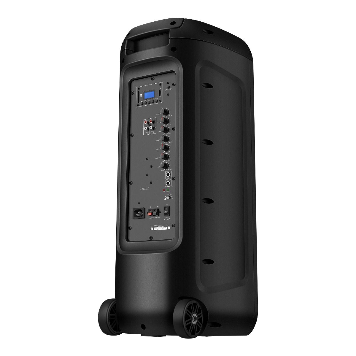 Bafle Steren Doble 8" 600W PMPO Profesional Batería Recargable Luz LED
