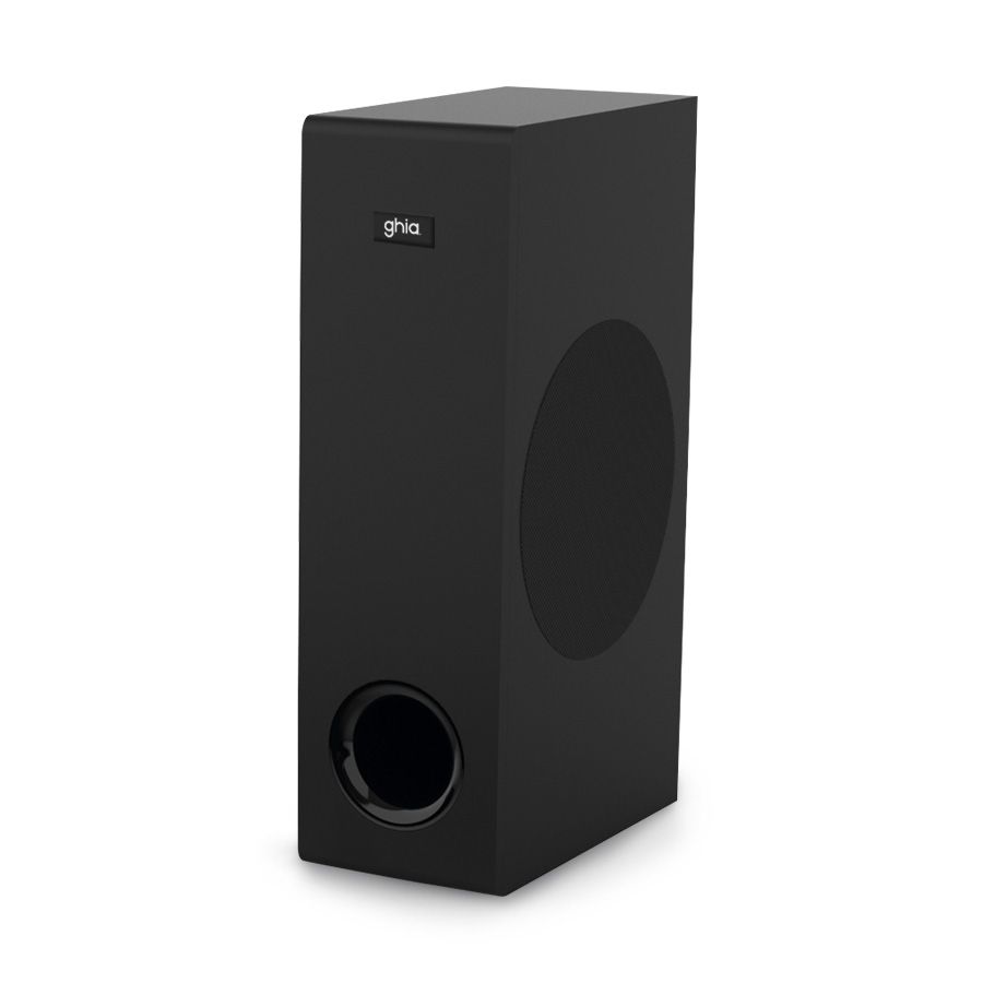 Barra de Sonido Detachable Ghia 2.1 Canales Bluetooth USB AUX HDMI ARC Óptico 100W RMS