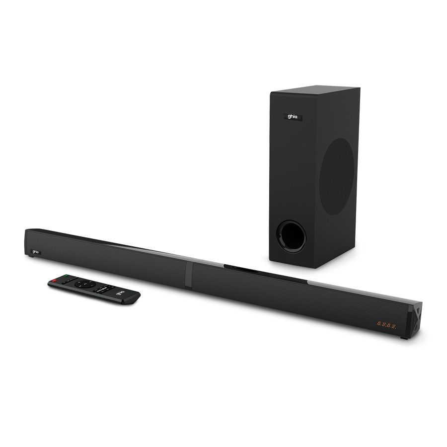 Barra de Sonido Detachable Ghia 2.1 Canales Bluetooth USB AUX HDMI ARC Óptico 100W RMS