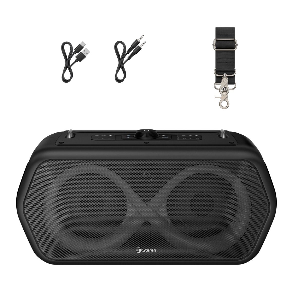 Bocina Steren Bluetooth Boombox Xbass Tws